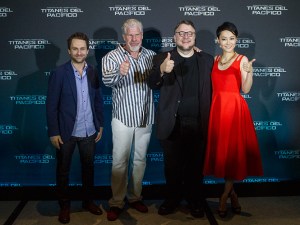 Fotografía: Víctor Rodríguez//Photocall Titanes del Pacifico: Charile Day, Ron Perlman, Guillermo del Toro y Rinko Kikuchi 