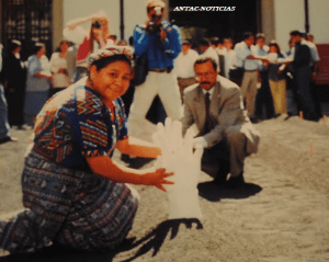 Visita de Rigoberta Menchú en Chapingo hace mas de 10 años.