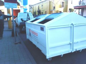 Contenedor de basura.