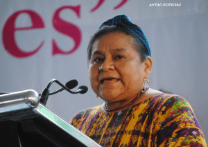 Visita de Rigoberta Menchú a Texcoco 2014.