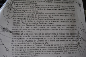 Convenio signado por el gobierno estatal en 2003
