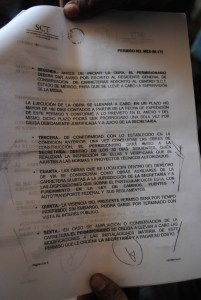 Foto. ANTAC-Noticias. Documento aprobado por autoridades municipales.