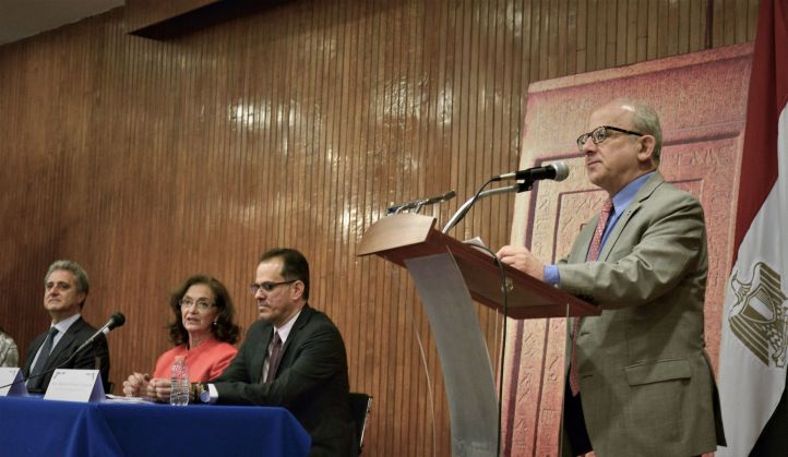 Diego Prieto señaló finalmente que México y Egipto han colaborado en temas como las exposiciones temporales Faraón, el culto al sol en el antiguo Egipto e Isis y la Serpiente Emplumada.F-M T INAH