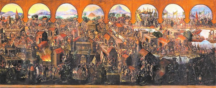 La zona devastada tras la caída de Tenochtitlan, el 13 de agosto de 1521, más de 170 hectáreas equivalentes a una cuarta parte de la otrora capital mexica. Foto MNH-INAH